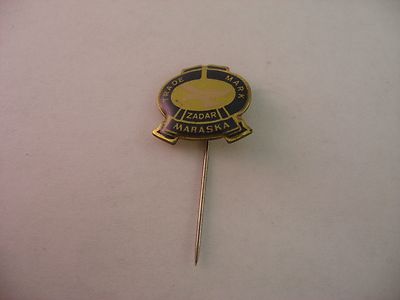 Vintage Foreign Stick Pin: ZADAR MARASKA CROATIA YUGOSLAVIA Trade Mark