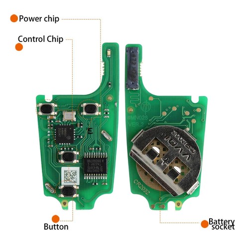Xhorse XNBU01EN Wireless Remote Key For Buick Flip 4 Buttons For VVDI Key Tools - Picture 5 of 7