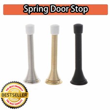 Brass Spring Door Stop Bumper Doorstop Stopper Hardware Packs of 1,2,4 ,10 Steel
