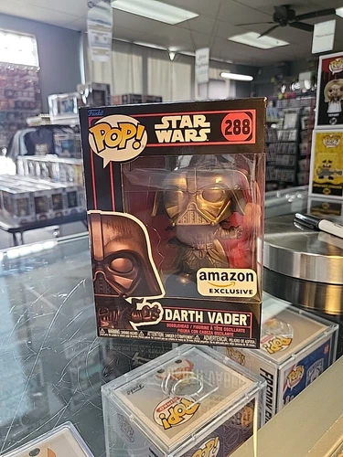 Funko Pop! Vinyl: Star Wars - Darth Vader - Amazon (Exclusive) #288 W/ Protector