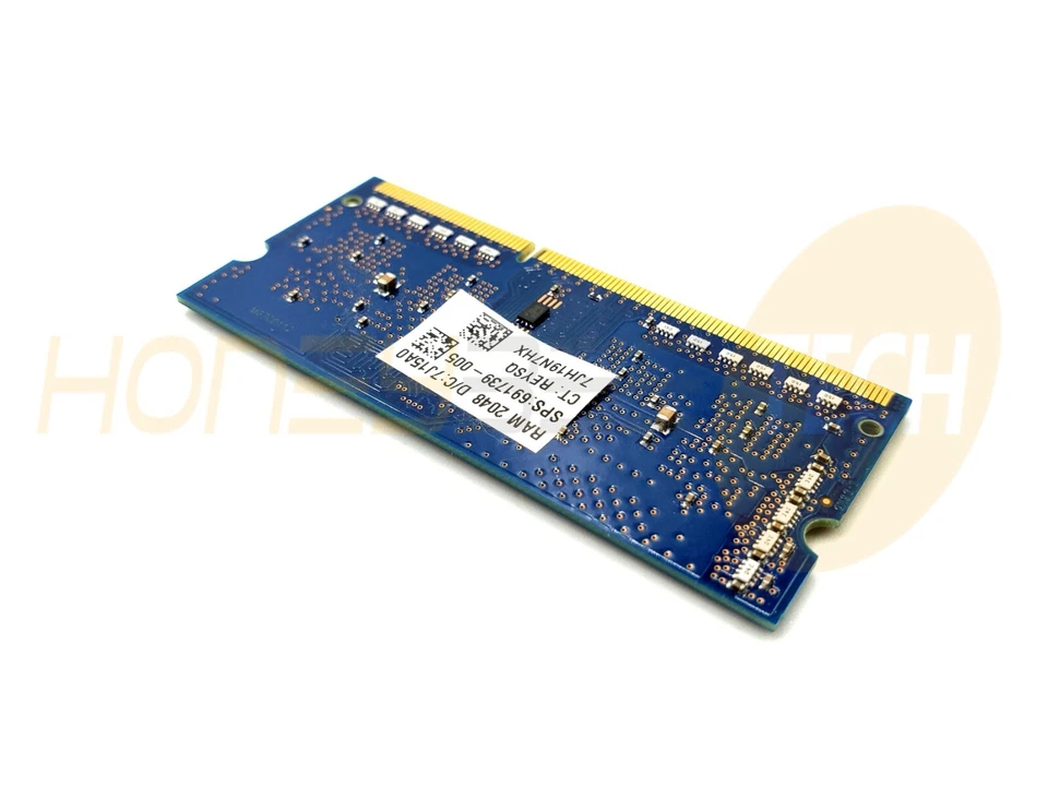 GENUINE HP 2GB 1RX16 PC3L-12800S SODIMM LAPTOP MEMORY RAM 691739-005 TESTED - Image 2 of 2