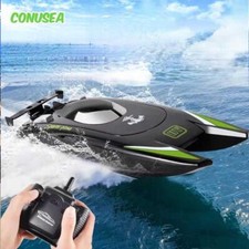 2,4g RC Rennboot 30km/h Hochgeschwindigkeit Dual Motor Wasserdicht Fernbedienung Spielzeug