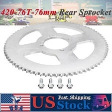 420-76T-76mm Rear Chain Sprocket For Dirt Pit Bike ATV Quad Electric Motorbike