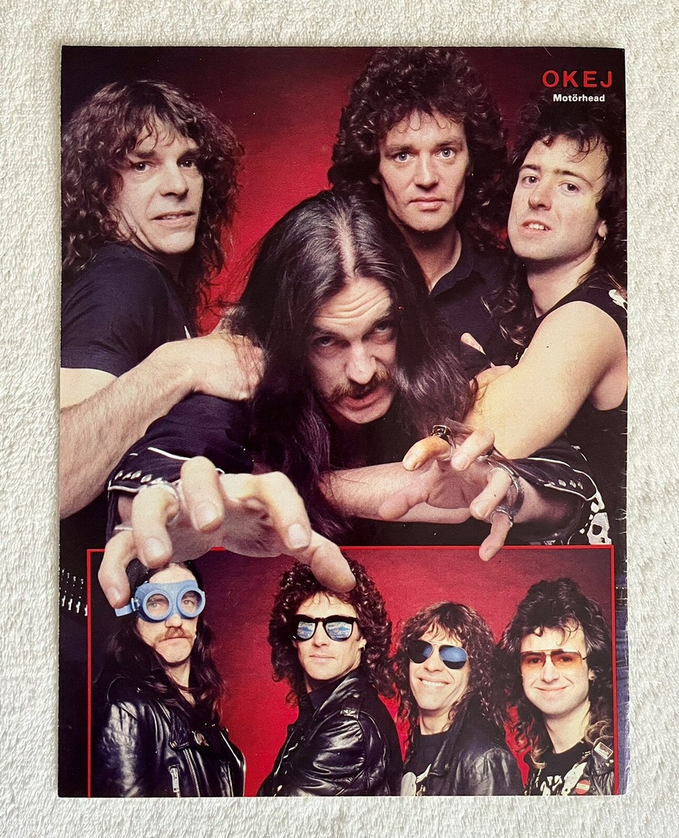 Motorhead 1984 Lemmy Clipping Poster Swedish Music magazine