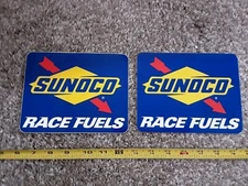 Lot of 2 Sunoco Racing Fuels Decals Stickers Nascar NHRA PDRA Street Outlaws 6"