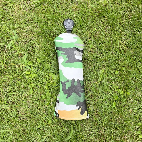 Cubiertas de cabeza de madera de camuflaje para golf de golf cubierta de cabeza de PU para conductor madera de calle híbrida - Imagen 12 de 30