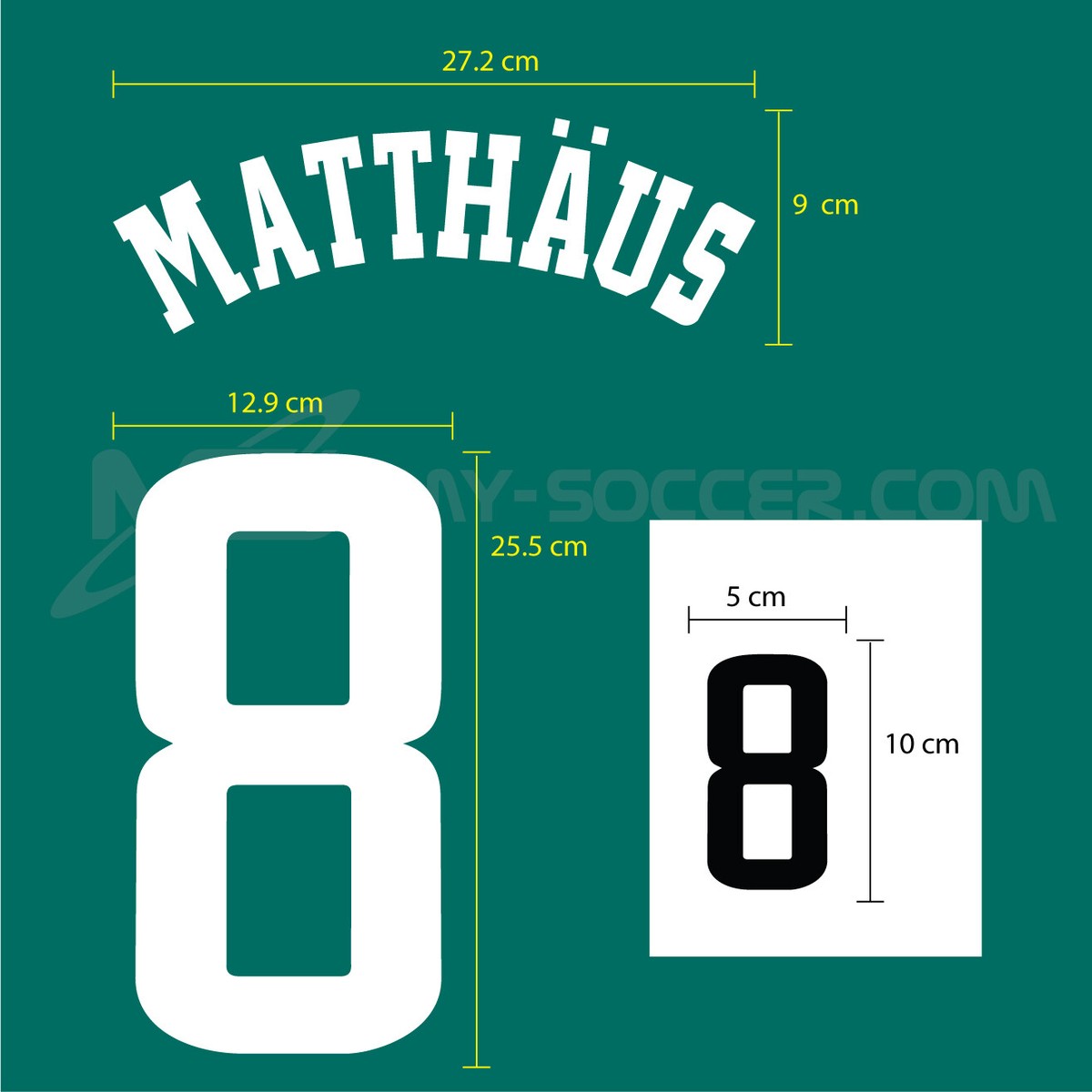 Germany Away World Cup 1998 FLOCK VELVET NAME NUMBER PRINT