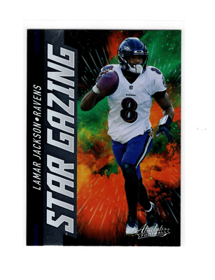 2021 Panini Absolute Star Gazing Lamar Jackson Baltimore Ravens