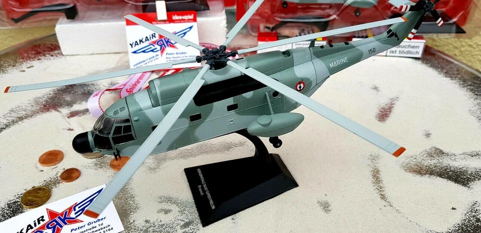 IXO / ALTAYA / ATLAS Helicóptero Aerospatiale SA 321 Super Frelon / Francia Metal 1:72 / Diecast