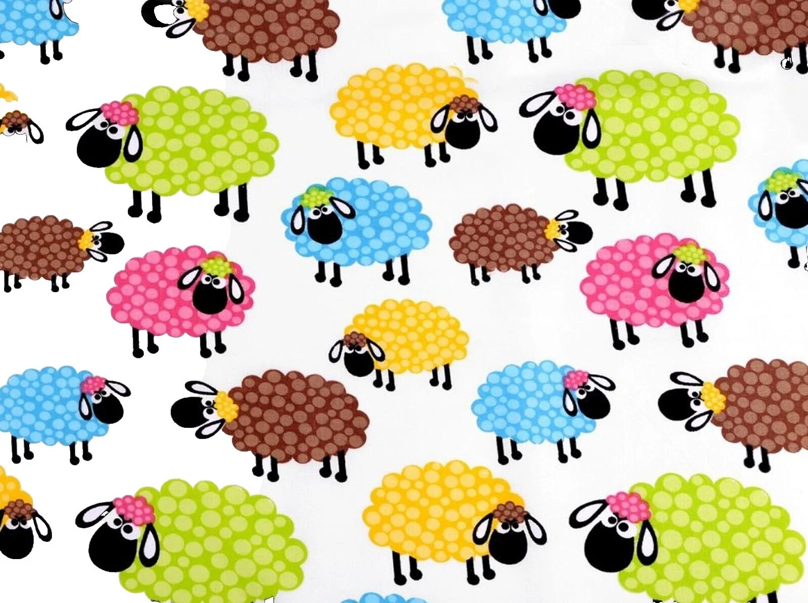 Tela de Algodón Ovejas