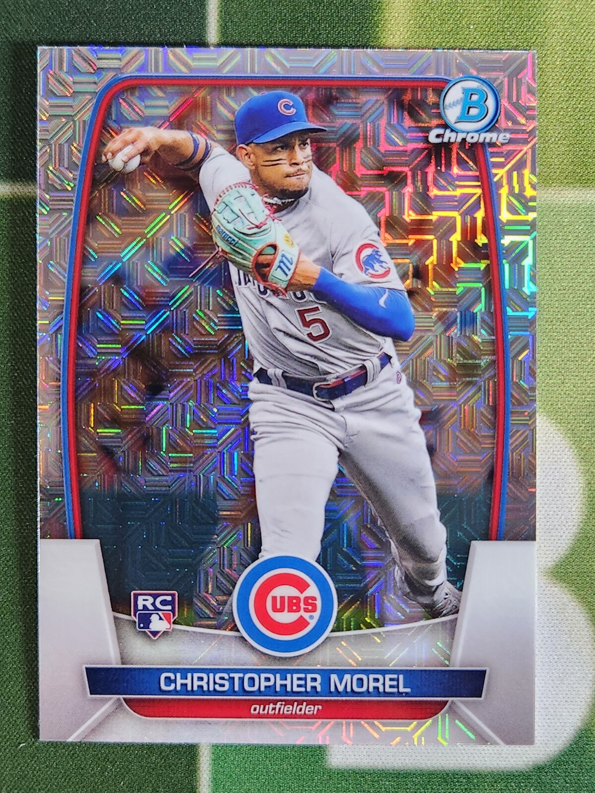 2023 Bowman Chrome Mega Box Mojo Refractor Christopher Morel #34 ROOKIE RC Cubs