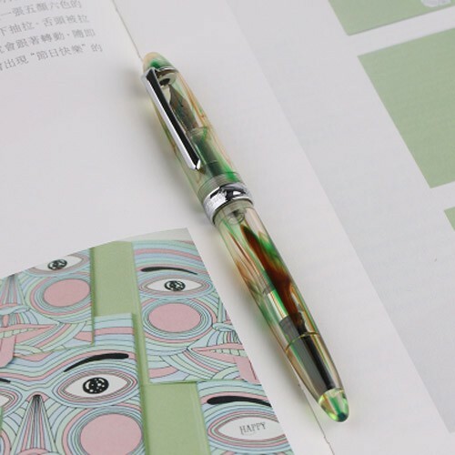 PENBBS 308 Acrylic China Fountain Pen Smooth Fine Nib 0.5mm Office Writing #B9 - Picture 25 of 43