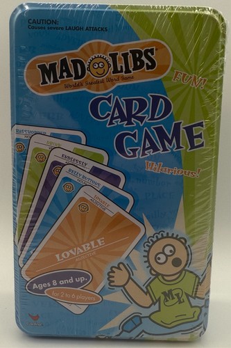 Mad Libs Card Game in Tin And Uno Card Game in Tin Factory Sealed NEW! - Picture 11 of 11