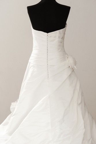 San Patrick Brautkleid 'Cantico' Satin A-Linie creme ivory Hochzeit - Bild 4 von 4
