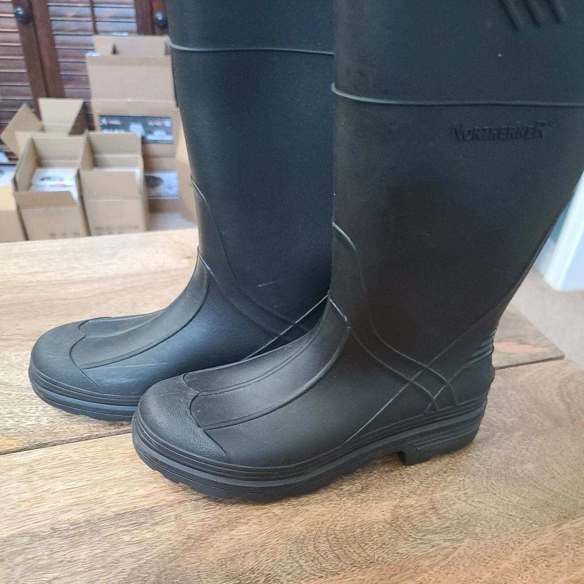 Northerner Rubber Boots Men s Size 4 Made in USA used 3451522022