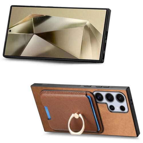 Handy Hülle für Samsung Galaxy S24 S23 S22 S21 S20 A55 Ultra Leder Schutz Case - Bild 11 von 101