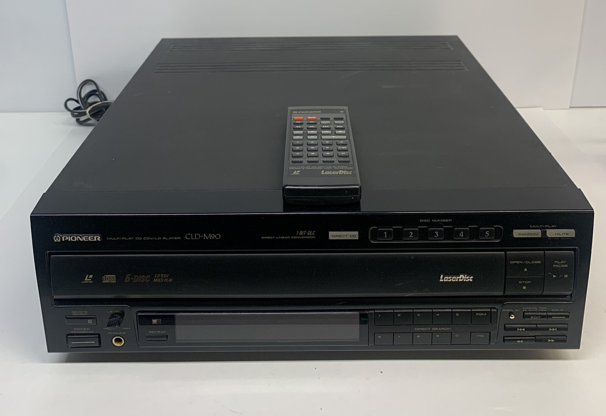 Pioneer CLD-M90 Laserdisc Multi-Play 5 CD CDV/LD Player Remote
