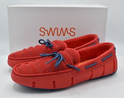 Swims Loafers - In Box SWIMS Robyne Men Size 9 Loafers Lace Up Shoes Blue/White  main image 4