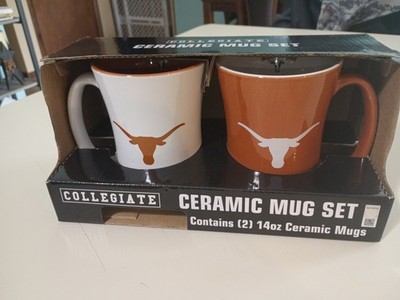 Texas longhorns ceramic mug set Boelter Brands new condition never used 