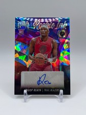 2023-24 Panini Hoops Premium Stock Duop Reath Auto Cracked Ice Rookie Ink