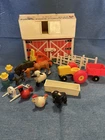 Vintage Fisher Price Barn And Animals Playset FREE SHIPPING