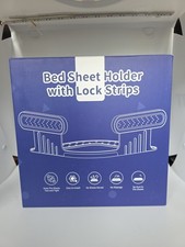 Bed Sheet Holder with Lock Strips   Sheet Fasteners for a Tight, Slip-Free Fit