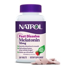 Natrol Melatonin 10 mg Fast Dissolve Tablets, Strawberry, 200 Count