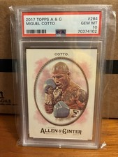 2017 Topps Allen & Ginter Miguel Cotto #284 Boxing Rookie PSA 10 Base
