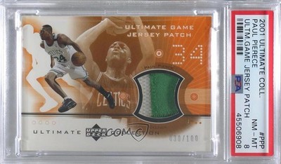 2001 Ultimate Collection Game Jersey 30/100 Paul Pierce #PPP PSA 8 Patch HOF 1j6