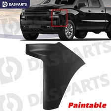 Front Left Bumper End Cap Extension Trim For 2019-2022 Chevrolet Silverado 1500