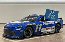 2025 Denny Hamlin Martinsville Win 11 Against The World Flag Display 1:24 NO CAR