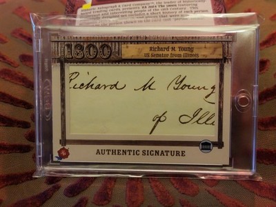 2024 Historic Autographs 1800s RICHARD M YOUNG 1/1 CUT AUTO Joseph Smith Trial