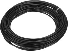 Wicker Repair Kit, 33ft Round Synthetic Rattan for DIY Basket Making, Black