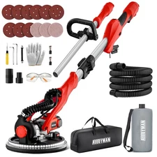 Drywall Sander, 1050W Electric Wall Sander with Vacuum Dust Collection, 2100R...