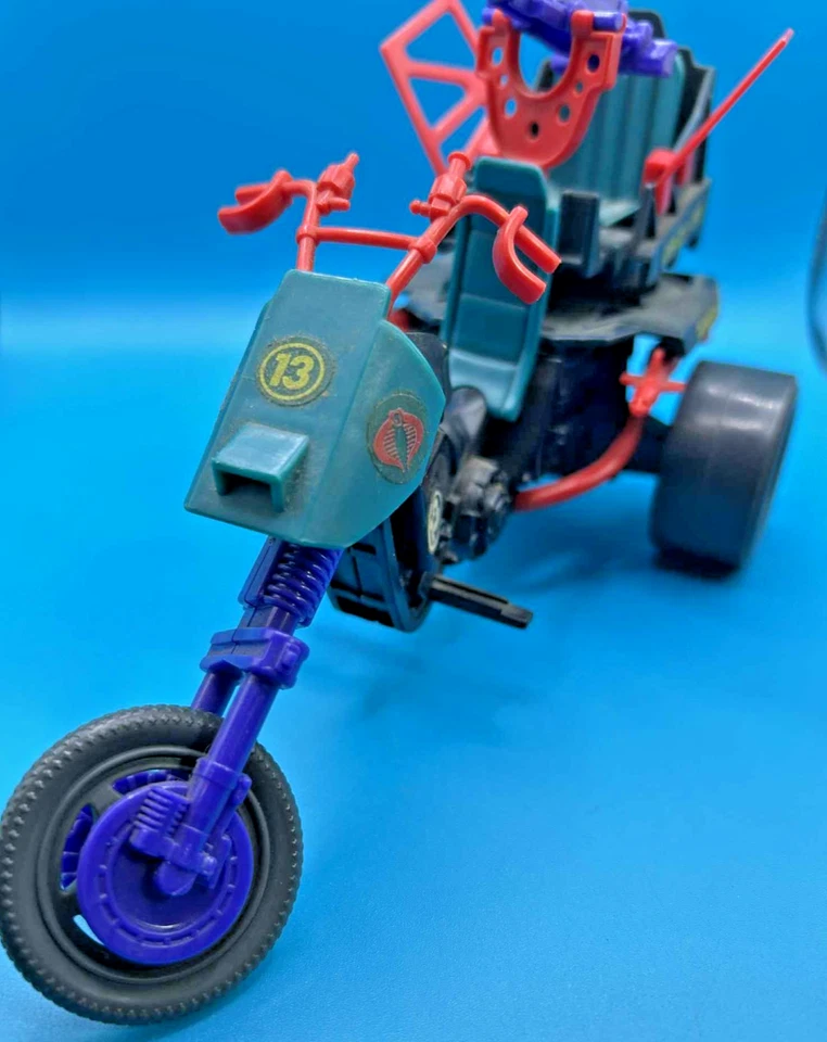 Vehículo completo de ciclo GI Joe Cobra Dreadnok 1987 Hasbro ARAH de colección Foto 2 de 4