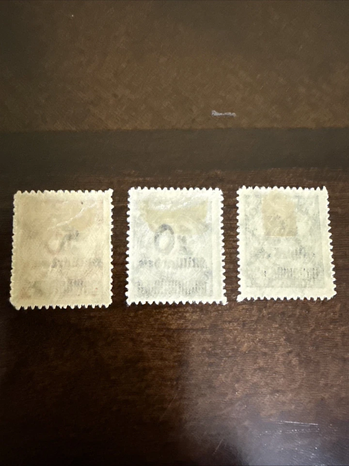 Estampillas REICH ALEMANIA 1923 SC 319-321 MH alta inflación Foto 2 de 2