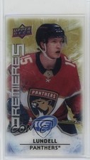 2021-22 Upper Deck Ice Ice Premieres Mini Gold 82/99 Anton Lundell #MI-2 2tb