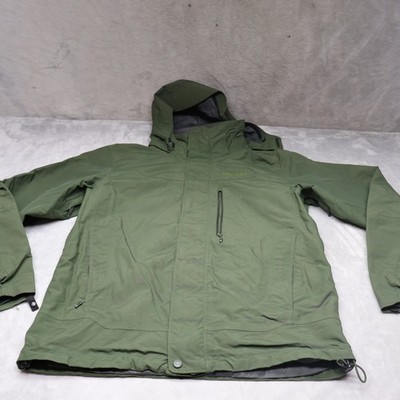 Marmot Jacket Men Medium Green Ramble Component Full Zip Waterproof 3in1 Shell