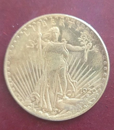 1920 $20 Double Eagle Gold Coin San Francisco Mint