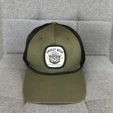 Outdoor Cap Smokey Bear Hat Cap Trucker Snap Back One Size Green Mens Mesh Logo