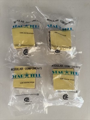 4X Star Tell 917UL38   RJ38X telephone jacks - NEW - UL Listed - line seizure