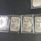 1/2 oz .999 Fine Silver Bars Lot Michigan 50 State Minimum, sealed