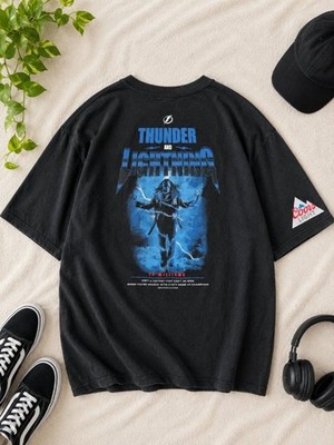 Tampa Bay Lightning & Thunder T Shirt Men s XL NHL Hockey Hype Vo Williams