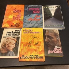 Vintage Rod McKuen Books Lot Of 6 HCs & Paperback Good Condition