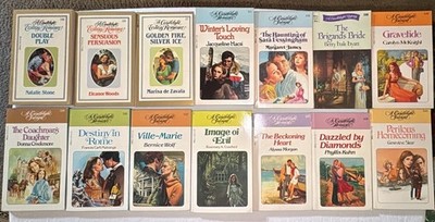 Lot of 14 Candlelight & Ecstasy Romance (1970s-80s, Paperback) Novels