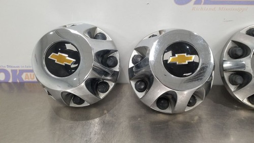 23 CHEVY SILVERADO 3500 WHEEL RIM CENTER CAP SET FRONT AND REAR - Picture 4 of 12