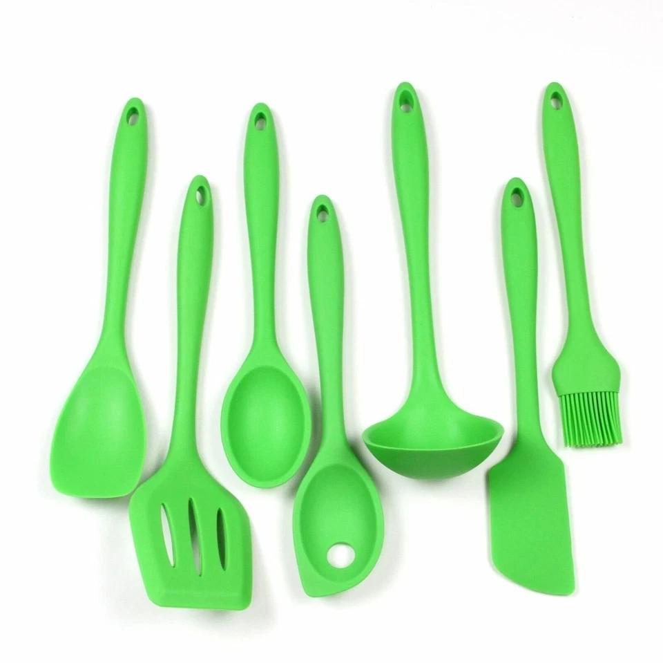 Chef Craft 7 Piece Premium Silicone Kitchen Tool and Utensil Set - 11 Colors - Image 3 of 4