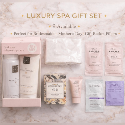 Luxury Spa Gift Set/Basket Filler: Rituals Sakura/Miriam Quevedo/Candle/Skincare
