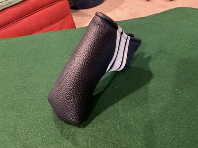 Generic Black White Blade Putter Headcover VGC