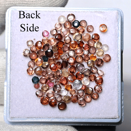 Arco iris de la Tierra ~ 102 piezas piedras preciosas sueltas cabujón natural multi zafiro 2 mm-3 mm - Imagen 7 de 9